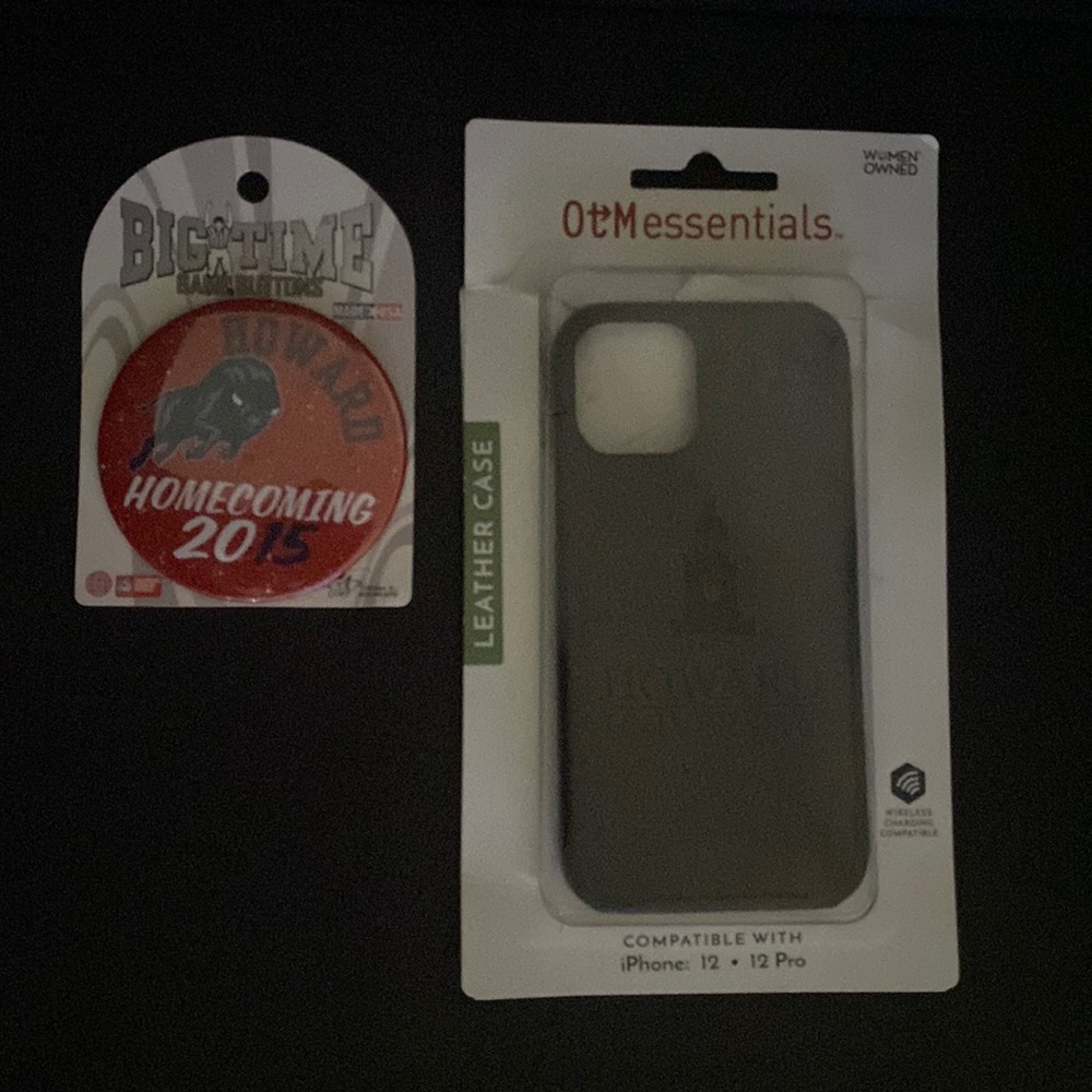 OTM Essentials Leather Case for iPhone 12 • 12 Pro, “Howard University 1867” NWT